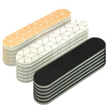 Set of 18 Dual-Sided Nail File Emery Board Heavy Medium & Fine Grit Cushioned Easy Grip Comfortable Filing Smoothing Finishing Nails 3.5” Travel Size TSA Approved