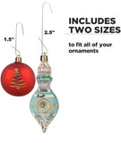 300 Silver Christmas Holiday Ornament Hooks Hanger Sturdy Metal Wire for All The Holiday Ornaments & Decorations Hanging on Tree Garlands & Wreaths