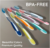 Value Set of 7 Tooth Brush Medium Bristles Toothbrush Comfort Hold Soft Silicone Non-Slip & Ergonomic Includes 4 Ventilated Covers Easy Storage & Travel BPA- Free