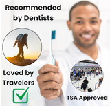 4 Pack Soft Bristle Tooth Brush Travel Comfort Hold Toothbrush On The Go Folding Compact Size Ergonomic Foldable Camping Gym School Locker Backpack TSA Approved BPA-Free