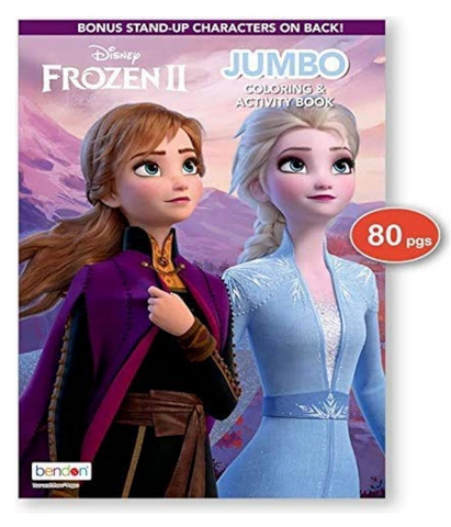 Bendon Frozen II Coloring Book Disney Arts Crafts Coloring, Painting Gift Set, Perforated Paper - Healthy Educational Play, for Kids Girls Boys Toddlers