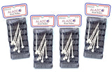 ALAZCO 28 pc Vintage Style Hair Roller Medium BRUSH ROLLERS & PINS Mesh Hair Curlers With Bristles 2.5"x 3/4", with Flexible Locking Pins