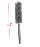 2pc Stainless Steel ALAZCO 5/8" Wire Brush for Power Drill Impact Driver - Hex Shank