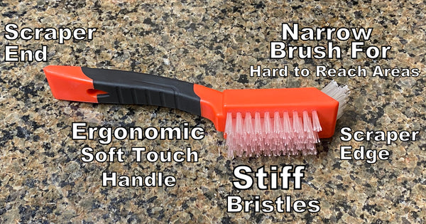 ArtZ® Nordic Hard Bristled Crevice And Grout Cleaning Brush (2 Brushes