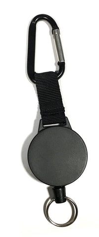 2 Heavy Duty Retractable Badge Reels w/Badge Holder & Key Ring