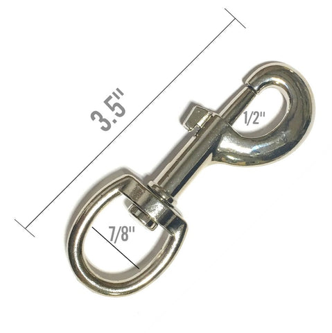 2 Inch Carabiner Clips, 4 Pack Flag Pole Clips, Stainless Steel