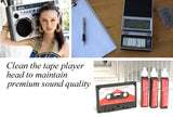  Audio Tape Cassette Head Cleaner w/ 3 Cleaning Fluids Care Wet Maintenance Kit by Alazco 