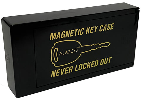 1 ALAZCO Large Heavy Duty Magnetic Hide-a-Key Holder for Over-Sized Keys, Car House Shed Boat Spare Keys - Extra-Strong - AZM1HK