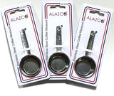  3pc STAINLESS STEEL ALAZCO COFFEE MEASURING SCOOP 1/8 CUP - Kitchen Baking Cooking Measuring Scoop Spice Herbs Salt Sugar Flour Cocoa Protein Powder Keto Cream Scoop 