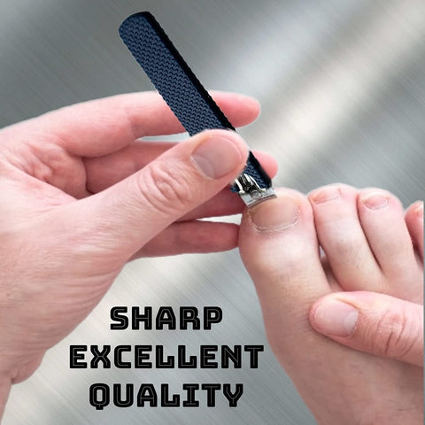 Durable Stainless Steel Nail Clippers with Catcher for Thick Nails - Sharp  and Easy to Use for Men and Women