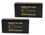 2 Large ALAZCO Magnetic Hide-A-Key Holder for Over-Sized Keys, Car House Shed Boat Spare Keys - Extra-Strong Magnet AZ2MH