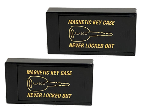 2 Large ALAZCO Magnetic Hide-A-Key Holder for Over-Sized Keys, Car Hou –  Alazco