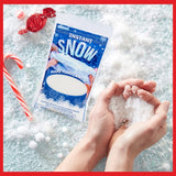 ALAZCO Instant Snow Powder - White Instant Snow Powder Fake Artificial Snow - Great for Holiday Snow Decorations Slime Playing. Party Favors Science Experiments - Just Add Water