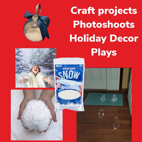 Instant Snow Powder - Artificial Fake Snow - Just Add Water