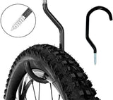 ALAZCO 8pc Heavy Duty Bike Hook & Utility Storage - Space Maximizer Instant Organizer Garage Basement Tool Shop Wall and Ceiling Mount Bicycle Hang Garden Hose Cords & More up to 60 lbs