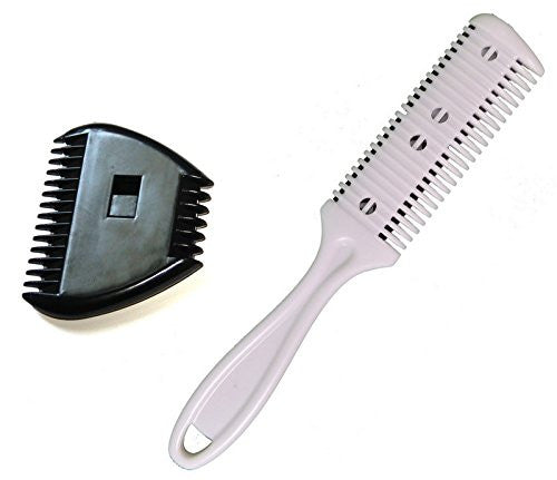ALAZCO Combo Set, White Plastic Personal Double Edge Razor Comb Hair B ...