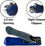 Comfort Hold Nail Clippers Non-Slip Ribbed Cushion Sure Grip Clipping Catcher Toenails Finger Nail Cutter Sharp Trimmer Stainless Steel Men Women Arthritis Unsteady Hands
