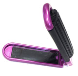 4 ALAZCO Folding Hair Brush With Mirror Compact Pocket Size Travel Car Gym Bag Purse Locker