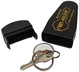 4 Large ALAZCO Magnetic Hide-A-Key Holder for Over-Sized Keys, Car House Shed Boat Spare Keys - Extra-Strong Magnet